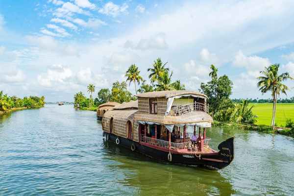 Calm backwater landscape