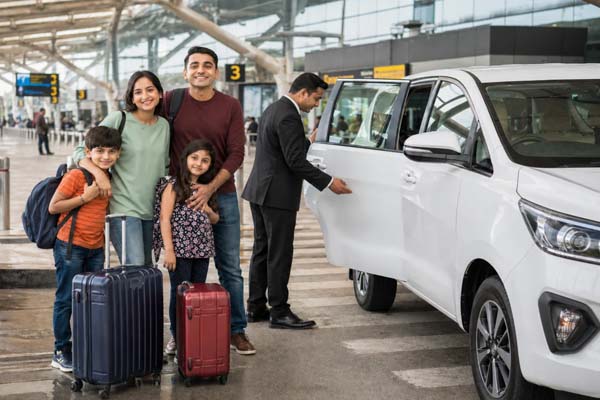 Comfortable car for airport transfer